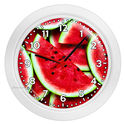 RED WATERMELON GREEN RIND WALL CLOCK BEDROOM ROOM 