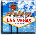 LAS VEGAS NEVADA CASINO WELCOME SIGN DOUBLE LIGHT 