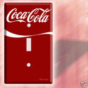 NEW RED COCA-COLA SINGLE LIGHT SWITCH COVER WALL P