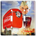 COCA-COLA VINTAGE 195O'S AD LIGHT SWITCH COVER PLA