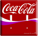 COCA-COLA PURPLE COKE DOUBLE LIGHT SWITCH COVER PL