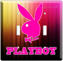 PLAYBOY BUNNY MAGAZINE DOUBLE LIGHT SWITCH COVER P