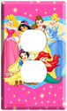 NEW DISNEY PRINCESS  PINK DUPLEX OUTLET COVER WALL