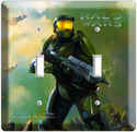 HALO CHIEF DOUBLE LIGHT SWITCH COVER PLATE XBOX 1 