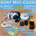 LIKE NEW SONY MAVICA MVC-CD200 2.1 MP DIGITAL CAME