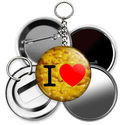 FUNNY QUOTE I LOVE MAC MACARONI AND CHEESE BUTTON 