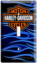 HARLEY DAVIDSON EMBLEM SINGLE LIGHT SWITCH COVER P