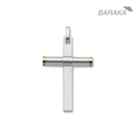 New European Designer 18K Gold Cross Pendant by BA