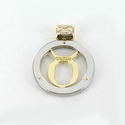 SAURO 18K Gold, Steel Designer Taurus Zodiac Penda