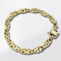 New SAURO 18K Gold Designer Bracelet w/ Diamonds 