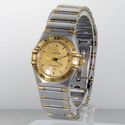 Ladies Two Tone Omega Constellation Quartz Watch 