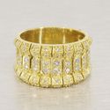 Vintage Art Deco 14k Gold Diamond Ring & Earring S