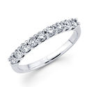 14K White Gold Round Diamond Wedding Ring Band 0.7