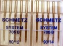 10 Schmetz Needlels 705 B  80/12 & 90/14  Bernina 