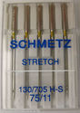 5 Schmetz Stretch Sewing Machine Neddles 11/75  