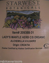 4oz Lady's Mantle Herb-Strengthens Fetus & Uterus,