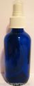 4 oz Blue Cobalt Glass  Bottle with Sprayer- New 