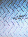 TOYOTA KS 858 KNITTING MACHINE INSTRUCTION MANUAL