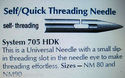 5 Schmetz Self - Quick - Handicap Threading Neddle