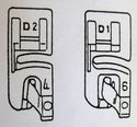  Hemmer foot / set  4mm & 6 mm for Janome, New Hom