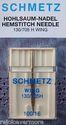 Schmetz Hemstitch/Wing  Needle Size 100/16 Sewing 