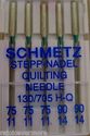 Schmetz Quilting Needles Assorted   sizes 75/11 & 