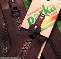 1 Black Dual-Separating Parka Zipper - 36" /91 cm 