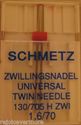 Schmetz UniversalTwin/Double  Needle 1,6/80  for  