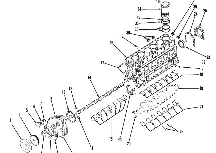 Cummins N14 Plus Engine Diagram - diagram wiring power amp