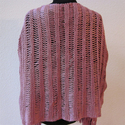 Handmade PlumWine Color Shawl with Fringes