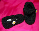 Mary Jane Baby Booties