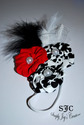 Elegant Fabric Flowers with Feathers Headband