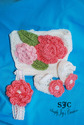 Baby Bouquet Diaper Cover, Headband and matching B