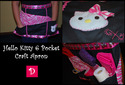 Hello Kitty 6 Pockets Craft Apron - Style "D"