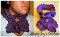 Ruffled Neck Cowl w/ adjustable button