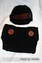 Baby Boy Newsboy Hat with mathing Diaper Cover