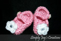 Adorable Mary Jane Crochet Booties with puffy flow