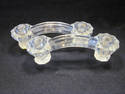 Pair of 4" glass drawer handles or knobs.