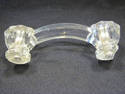 Pair of 4" glass drawer handles or knobs.