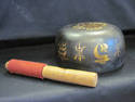 Japanese Painted Singing Bowl with Striker