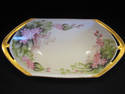 Antique Porcelain Dish with Florals from Austria