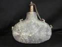 Antique Zinc-Brass Canteen - Unusual Shape