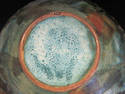 Beautiful Blue/Green Handmade Pottery Bowl