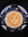 Set of Three Hanging Plates - Sun and Moon