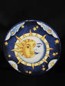 Set of Three Hanging Plates - Sun and Moon