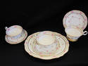 Set of Three Cauldon Cups, Saucers and Serving Pla