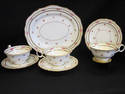 Set of Three Cauldon Cups, Saucers and Serving Pla