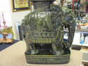 Vintage Chinese elephant sculpture use as a side t