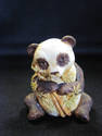 Pretty Painted Panda Bear Trinket Box