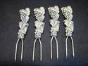 Silvertone Set of Four Grape Appetizer Forks